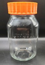 Vintage Ravenhead Kilner Jar 1.5L Orange Lid Retro Glass Storage Jar