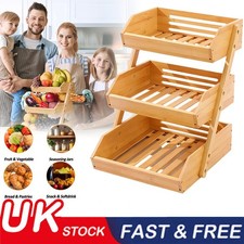 3-Tier Bamboo Kitchen Fruit &