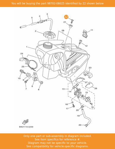 Yamaha screw flat head - yamaha,