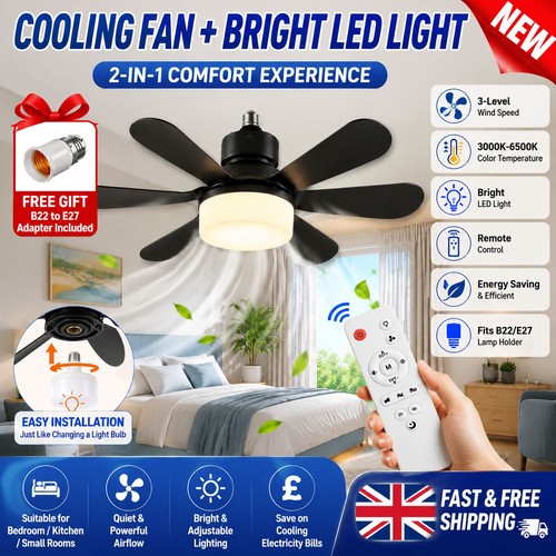 E27 b22 led - e27, fan