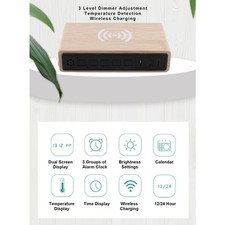 Wooden Digital Alarm Clock