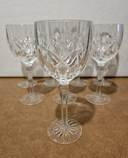 SET OF 8 WATERFORD CRYSTAL MARQUIS BROOKSIDE ALL PURPOSE GOBLETS WINE GLASSES