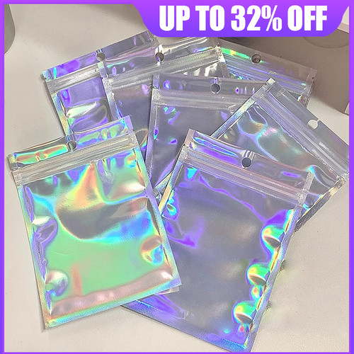 100pcs holographic rainbow - 100pcs,