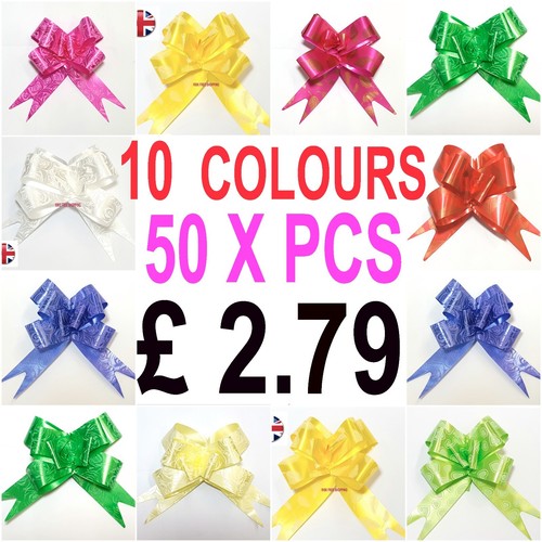 Large ribbon bows multi - 50,