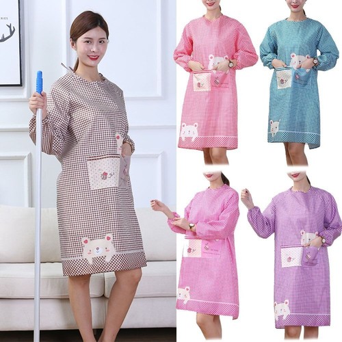 Long sleeved kitchen aprons - sleeved,