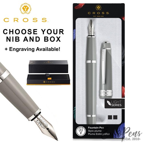 Cross fountain pen grey bailey - grey,