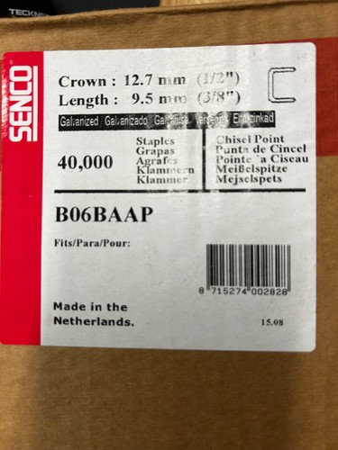 Senco staples galv chisel - staples,