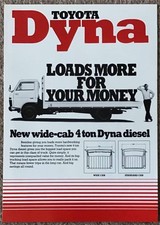 TOYOTA DYNA TRUCK RANGE Sales Brochure c1983 #0090805531 RU 20/30  OHU 40/50
