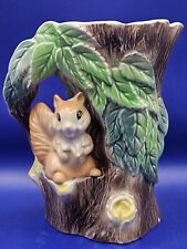 Hornsea Fauna No 75 Squirrel In A Tree Pottery Vase. 6" tall
