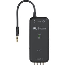 IK Multimedia iRig Stream Solo, Streaming Interface For iOS, Android &  PC/Mac