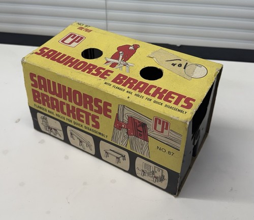 Vintage saw horse brackets - horse,