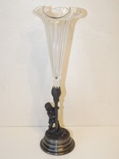 Late 19thC. Silver Plated  Epergne With Garden Theme