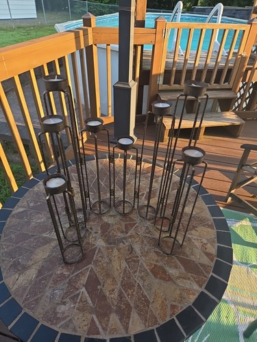 Vtg candle stand candelabra - candle,