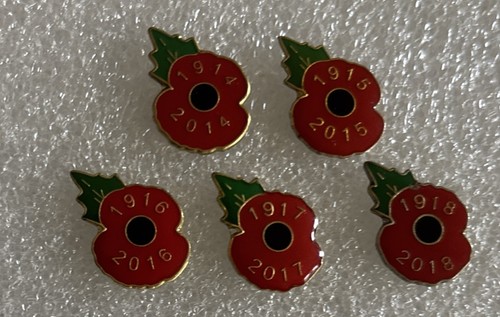 Centenary enamel poppy - 5,