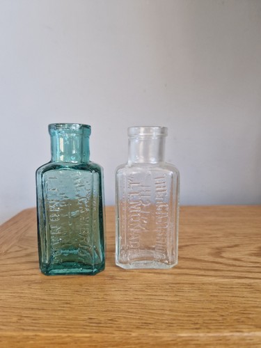 Two antique lemonade bottles - antique,