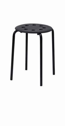 Ikea marius stool black - black, 17.75"