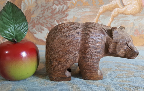 Hand carved wooden - carved, black