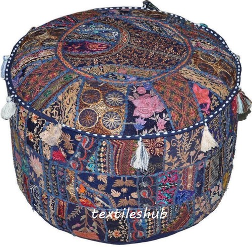 Bohemian pouf ottoman - bohemian,