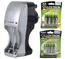 Battery Charger with AA AAA