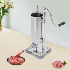 3L Commercial Sausage Stuffer Meat Filler Machine Stainless Steel+ Filling Tubes