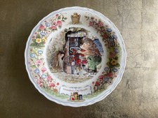 Collectable Bone China Plate by Wedgwood "Grandpa's Old Bicycle" Foxwood Tales