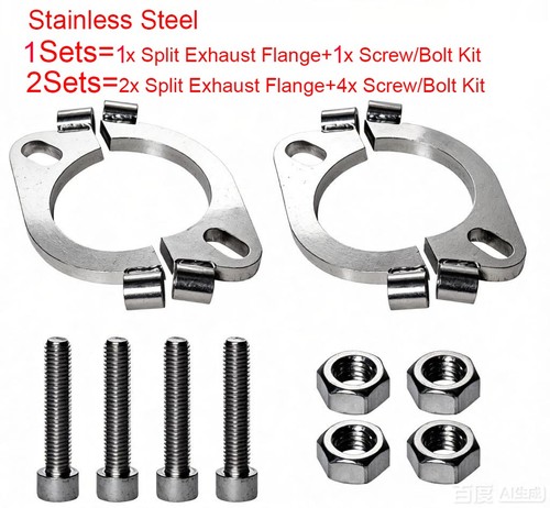 Stainless steel exhaust flange - steel,