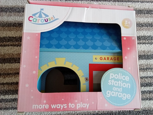 Carousel wooden police - , station