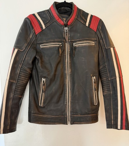 Helium distressed leather - helium,