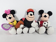 Mickey minnie bad pete sports soccer Baseball tennis plush fisher price trio