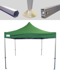 MCD Pop 40mm Green Commercial Pop Up Gazebo 3m x 3m Easy Up Market Stall 