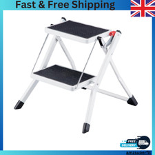 Folding Heavy Duty Steel Double Caravan Step Motorhome Lightweight Non Slip, UK!