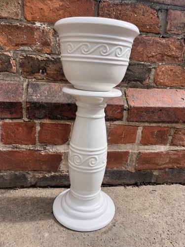Vintage white ceramic - white,