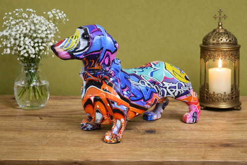 Graffiti style dachshund - style,