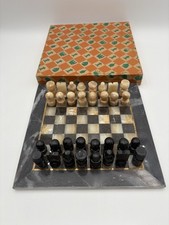 Marble Chess Set Black And