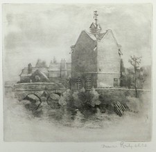 Francis Reily (1858-1928) Eardisland Herefordshire- Pigeon House-Signed Aquatint
