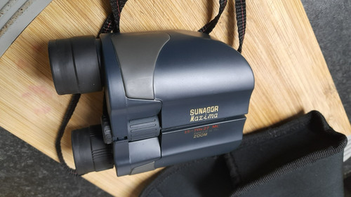 Compact binoculars used case - binoculars, +