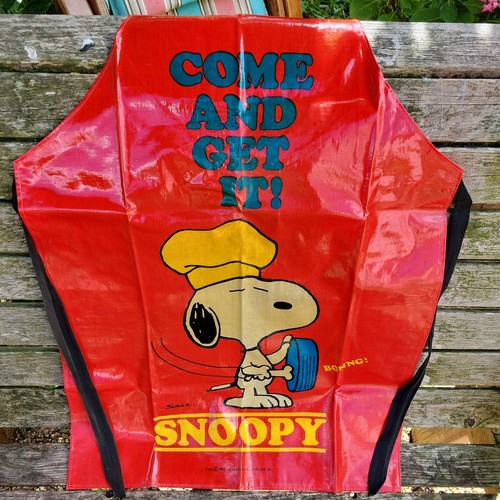 Vintage snoopy pvc apron - snoopy,
