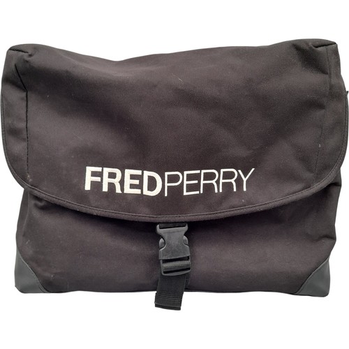 Fred perry black messenger bag - black,