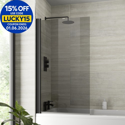 Over bath shower - bath, screen