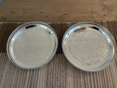 Pair vintage silver - pair, plated