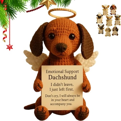 Emotional support crochet dog - emotional,