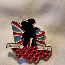 British Soldier Poppy Badge