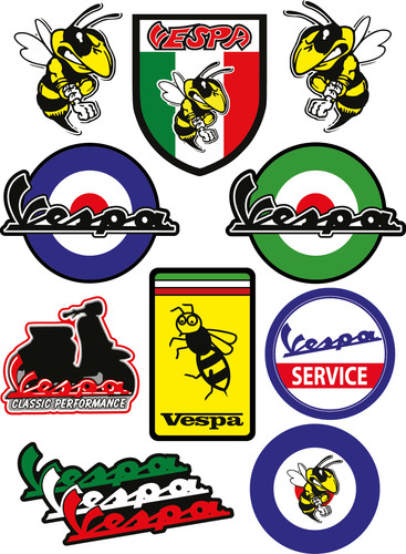 Vespa stickers waterproof - ,