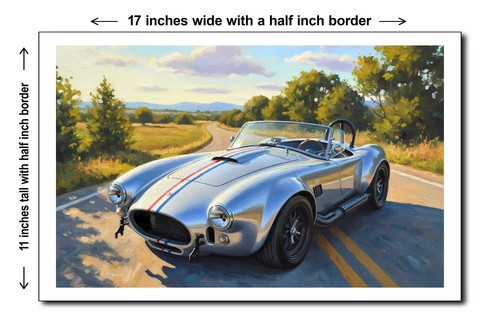 1965 shelby cobra 11x17 - cobra,