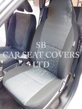 i - TO FIT A RENAULT TWIZY CAR, SEAT COVERS, RETRO GREY CLOTH, 2 FRONTS