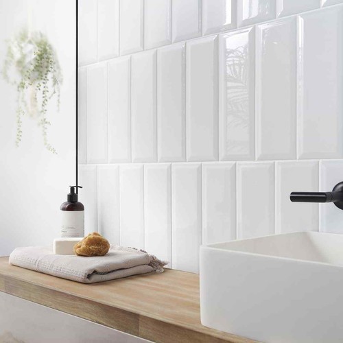 White metro wall - metro, tiles