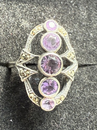Vintage 925 silver amethyst - vintage,