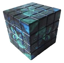 Alien Rubix Cube Herb Grinder 4 Piece 60mm metal Teeth 