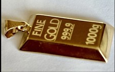 Beautiful Handmade 18ct gold ingot In Never Used Condition