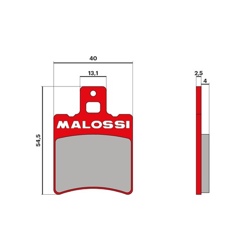 Malossi brake pads - malossi, mhr